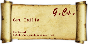 Gut Csilla névjegykártya